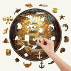 Whimsical Wooden Jigsaw Puzzle- 3D Sailing-1