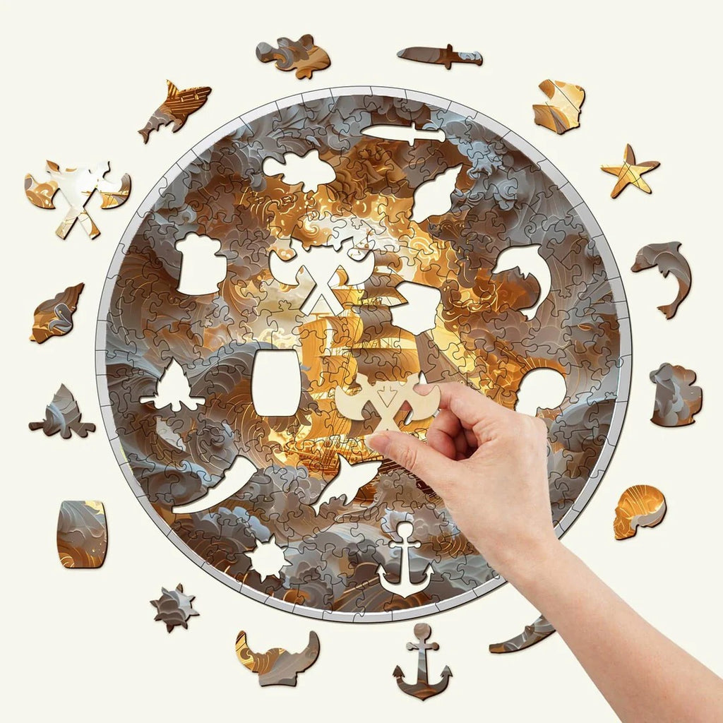 Whimsical Wooden Jigsaw Puzzle- 3D Sailing-2