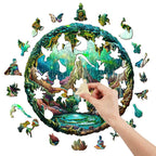Whimsical Wooden Jigsaw Puzzle- 3D aurora-1