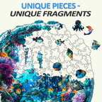 Whimsical Wooden Jigsaw Puzzle- 3D seabed
