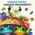 Verspieltes Holzpuzzle – Frosch-Brüder