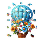 Verspieltes Holzpuzzle – Fliegende Blumen