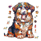 Ausgefallenes Holz-Puzzle-Berner Sennenhund