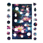Whimsical Wooden Jigsaw Puzzle-moon Lotus