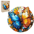 Whimsical Wooden Jigsaw Puzzle- Yin Yang Butterfly