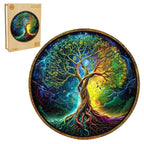 Whimsical Wooden Jigsaw Puzzle- Aurora Tree of Life-3