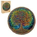 Puzzle en bois fantaisiste - Arbre de vie mystérieux