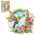 Puzzle en bois fantaisie - Colibri Angélique