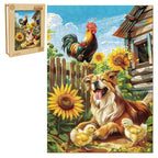 Launiges Holzpuzzle - Sommerfarm