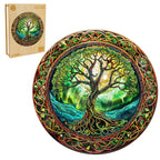 Whimsical Wooden Jigsaw Puzzle- Aurora Tree of Life-2