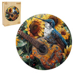 Ausgefallenes Holz-Puzzle – Eleganter Kolibri