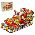 Casse-tête en bois fantaisiste - Célébration de Noël