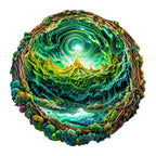 Whimsical Wooden Jigsaw Puzzle- 3D aurora-2