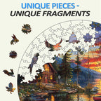 Whimsical Wooden Jigsaw Puzzle-canoe lake-2