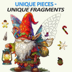 Whimsical Wooden Jigsaw Puzzle- christmas gnome