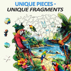Casse-tête en bois fantaisie - perroquet tropical