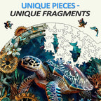 Puzzle en bois fantaisiste - Tortue en relief