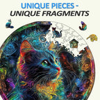Whimsical Wooden Jigsaw Puzzle- Acid cat