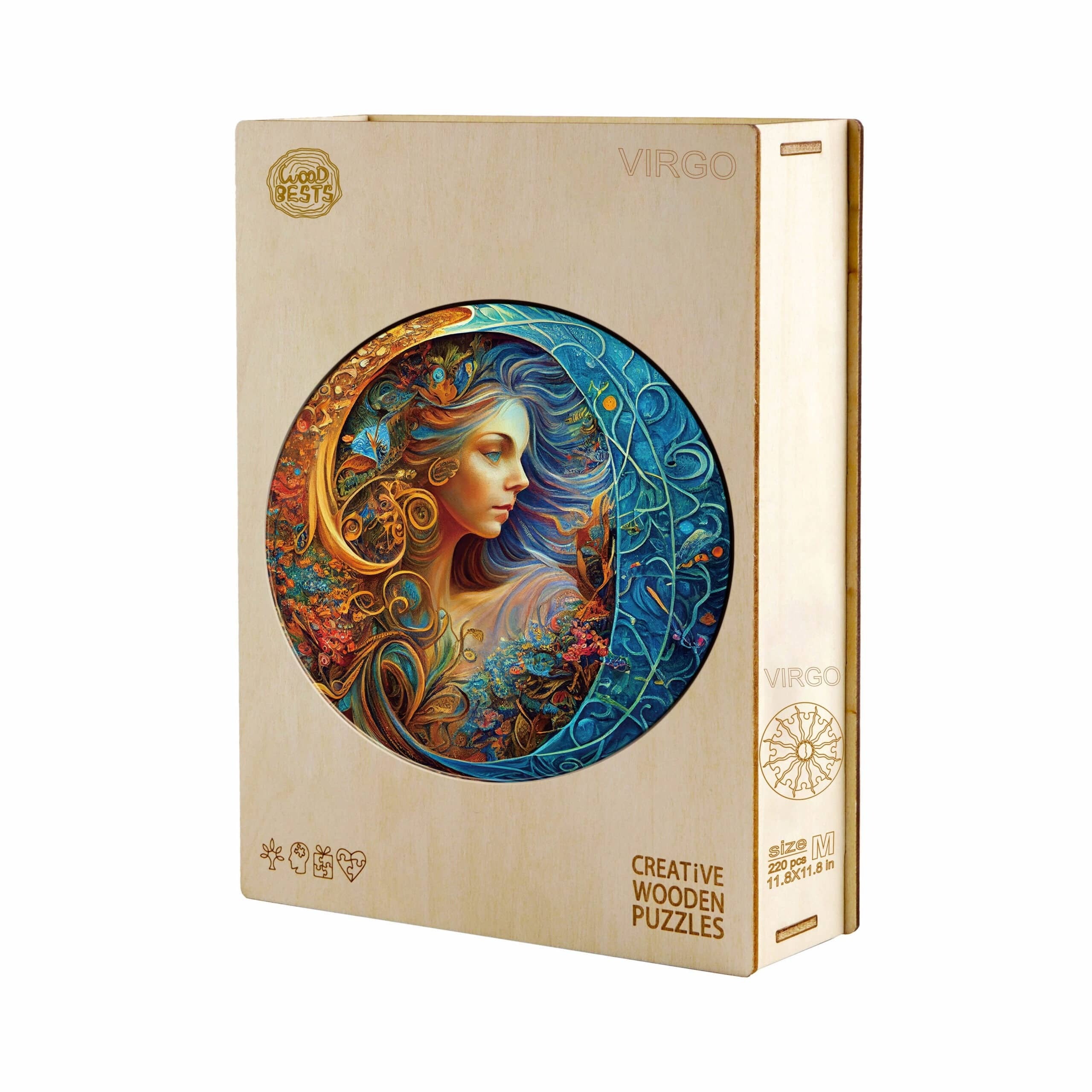 Whimsical Wooden Jigsaw Puzzle- Virgo