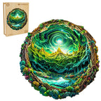 Whimsical Wooden Jigsaw Puzzle- 3D aurora-2