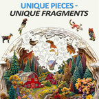 Whimsical Wooden Jigsaw Puzzle- 3D farm