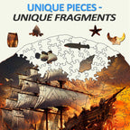 Whimsical Wooden Jigsaw Puzzle-Sailboat at sunse