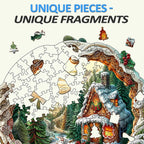 Whimsical Wooden Jigsaw Puzzle- 3D Christmas House - 1