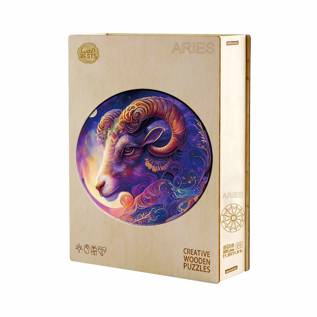 Whimsical Wooden Jigsaw Puzzle- Aries