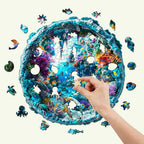 Whimsical Wooden Jigsaw Puzzle- 3D seabed