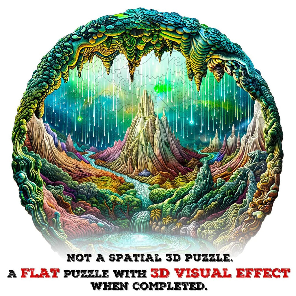 Whimsical Wooden Jigsaw Puzzle- 3D aurora-1