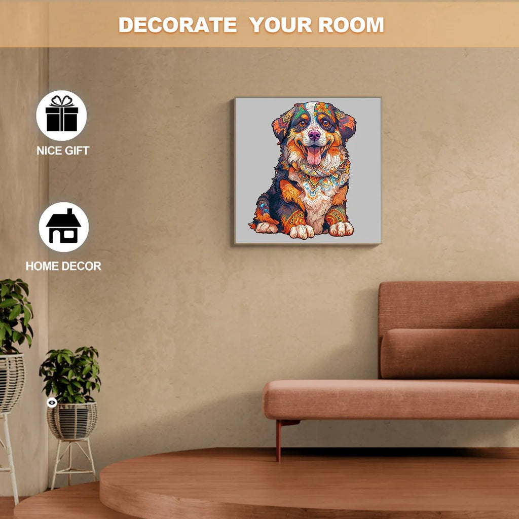 Ausgefallenes Holz-Puzzle-Berner Sennenhund