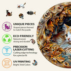 Puzzle en bois fantaisiste-Chat 3D
