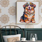 Ausgefallenes Holz-Puzzle-Berner Sennenhund