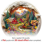 Whimsical Wooden Jigsaw Puzzle- 3D farm
