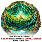 Whimsical Wooden Jigsaw Puzzle- 3D aurora-2