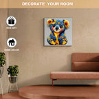 Whimsical Wooden Jigsaw Puzzle- Colorful koala