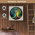 Whimsical Wooden Jigsaw Puzzle- Aurora Tree of Life-3