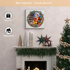 Whimsical Wooden Jigsaw Puzzle-Santa's Rest
