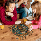 Ausgefallenes Holz-Puzzle – Yin-Yang-Pfau