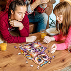 Whimsical Wooden Jigsaw Puzzle- Sweet Owl Family
