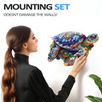 Whimsical Wooden Jigsaw Puzzle-unique turtle