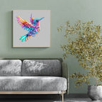 Whimsical Wooden Jigsaw Puzzle- Jewel hummingbird