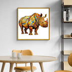 Puzzle en bois fantaisiste - Rhinocéros féroce