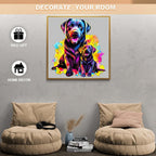 Whimsical Wooden Jigsaw Puzzle- Labrador family