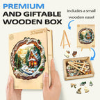 Whimsical Wooden Jigsaw Puzzle- 3D Christmas House - 1