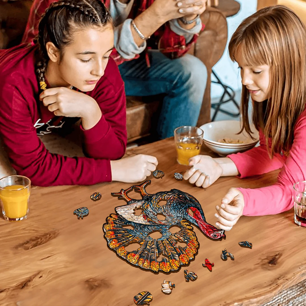 Whimsical Wooden Jigsaw Puzzle- Turkey