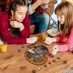 Whimsical Wooden Jigsaw Puzzle- Turkey