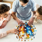 Whimsical Wooden Jigsaw Puzzle- Yin Yang Butterfly