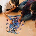 Whimsical Wooden Jigsaw Puzzle- Elegant owl