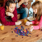 Whimsical Wooden Jigsaw Puzzle- colorful horse